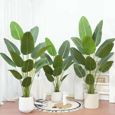 Large Artificial Banana Tree Indoor Green Plant for Home Garden & Floor Decorations