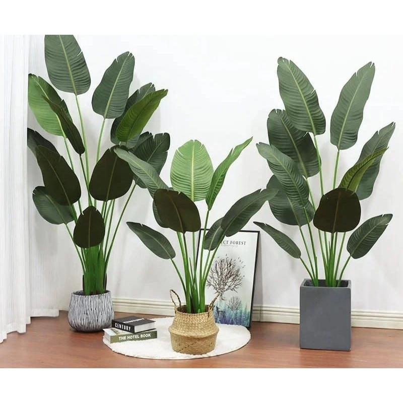 Large Artificial Banana Tree Indoor Green Plant for Home Garden & Floor Decorations