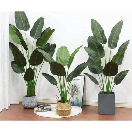 Large Artificial Banana Tree Indoor Green Plant for Home Garden & Floor Decorations
