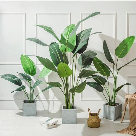 Large Artificial Banana Tree Indoor Green Plant for Home Garden & Floor Decorations