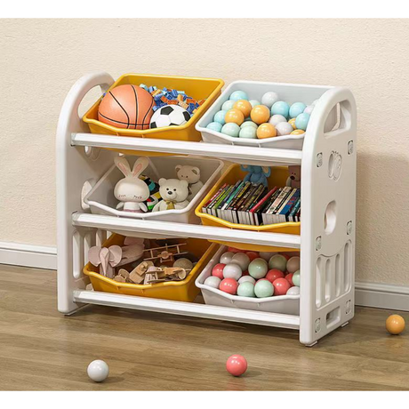 Large Capacity Baby Toy Storage Cabinet with Multifunctional Sorting Compartments