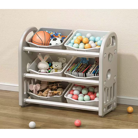 Large Capacity Baby Toy Storage Cabinet with Multifunctional Sorting Compartments