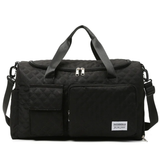 Large Capacity Duffle Tote Travel Bag with Crossbody Strap for Weekend, Gym, and Overnight Use