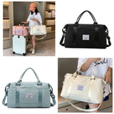 Large Capacity Duffle Tote Travel Bag with Crossbody Strap for Weekend, Gym, and Overnight Use