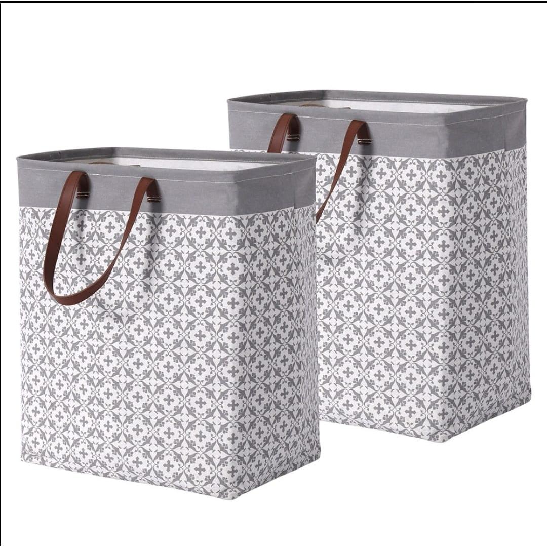 Large Capacity Fabric Laundry Basket with Handles
