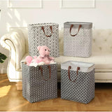 Large Capacity Fabric Laundry Basket with Handles