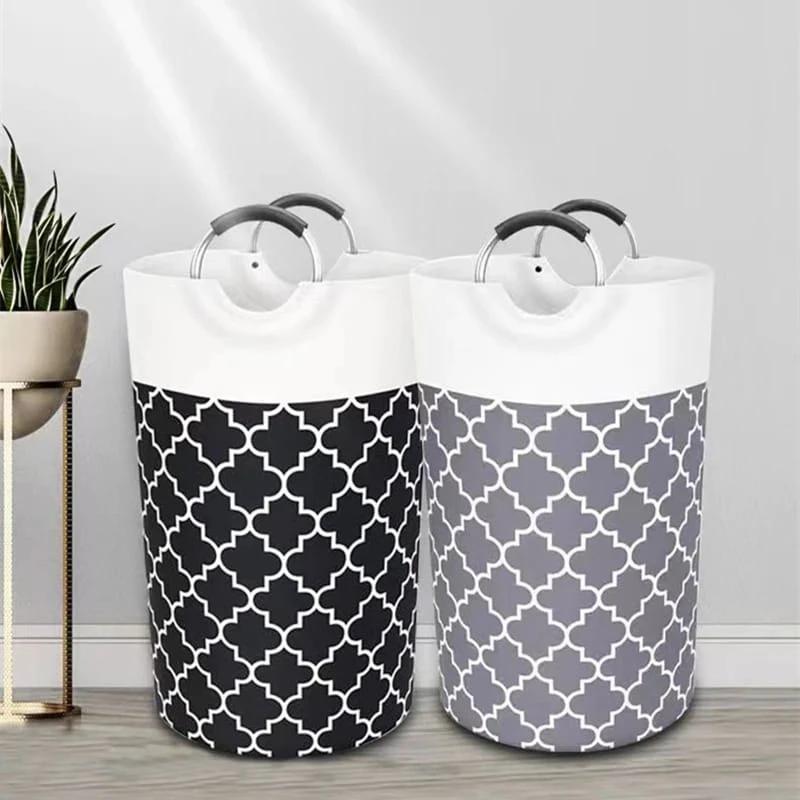 Large Capacity Laundry Basket 82L with Metal Handles Collapsible and Durable for Home Organization Laundry hampers and basket Laundry Baskets