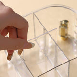 Large Capacity MultiGrids Transparent Makeup Organizer Space Saving Cosmetic and Skincare Storage Solution