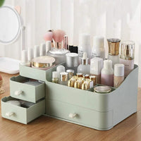 Large Capacity Plastic Makeup Organizer | Expandable Drawers for Increased Storage Storage and organization Household Storage Caddies
