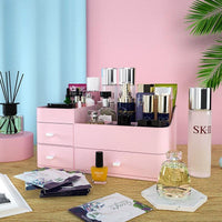 Large Capacity Plastic Makeup Organizer | Expandable Drawers for Increased Storage Storage and organization Household Storage Caddies