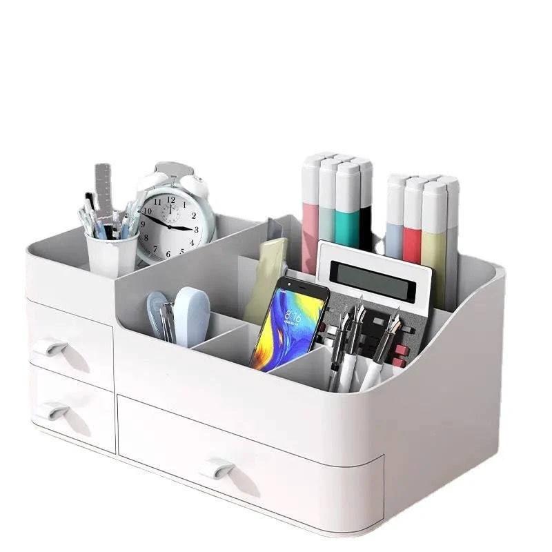 Large Capacity Plastic Makeup Organizer | Expandable Drawers for Increased Storage Storage and organization Household Storage Caddies