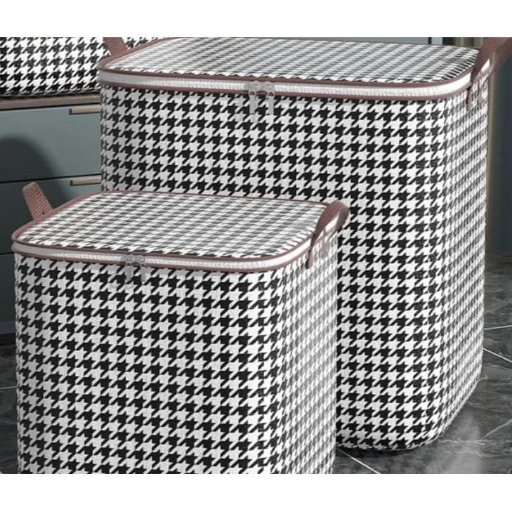 Large Capacity Quilt Duvet Closet Organizer Set of 3pcs Space Saving Storage Bags