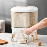 Large Capacity Rice and Cereal Dispenser | Easy Storage Solution Storage Containers Food Dispensers