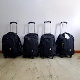 Large Capacity Trolley School Bag with Zipper Closure