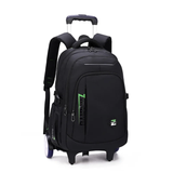 Large Capacity Trolley School Bag with Zipper Closure