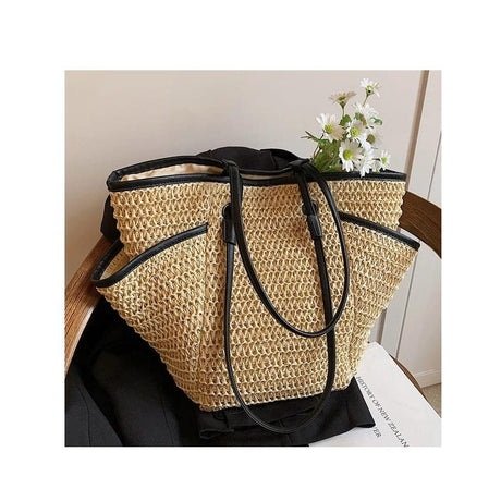 Large Capacity Women's Straw Tote Bags Chic Design for Work, Party, Picnic, Travel, and Everyday Use