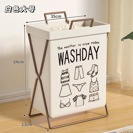 Large Collapsible Laundry Basket Waterproof Cotton Linen Fabric Laundry basket Laundry Baskets