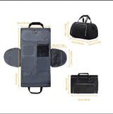 Large Convertible Travel Bag Oxford Waterproof Black