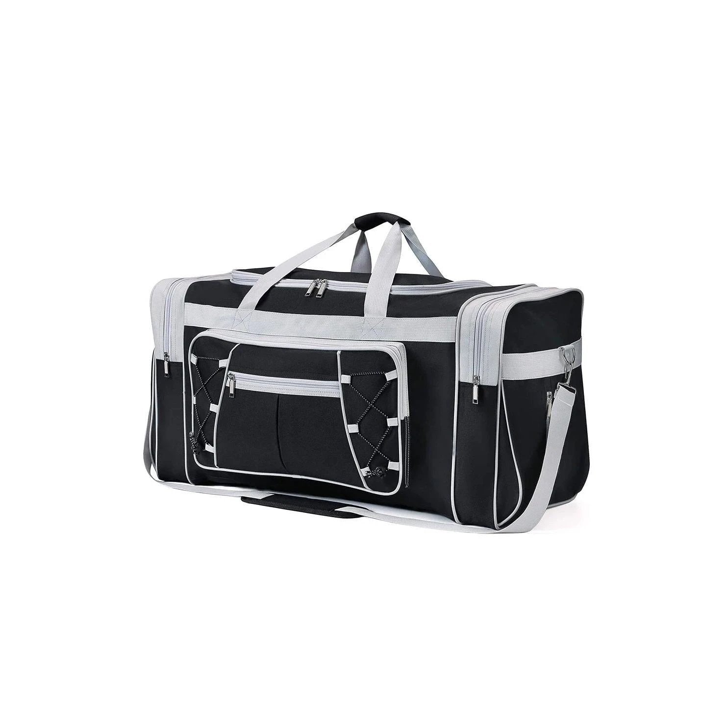 Large Durable Polyester Travel Duffel Bag with Multiple Compartments| For Organized Packing| Adjustable Straps Packing Organizers| 26” x 14” x 12.4” Packing Organizers Duffel Bags