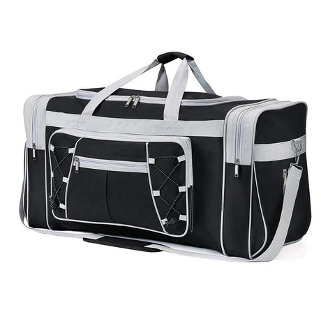Large Durable Polyester Travel Duffel Bag with Multiple Compartments| For Organized Packing| Adjustable Straps Packing Organizers| 26” x 14” x 12.4” Packing Organizers Duffel Bags