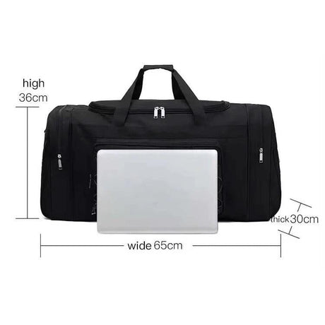 Large Durable Polyester Travel Duffel Bag with Multiple Compartments| For Organized Packing| Adjustable Straps Packing Organizers| 26” x 14” x 12.4” Packing Organizers Duffel Bags