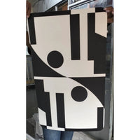 Large Geometric Pattern Door/Bath Mat – 50x80cm Anti-Slip with Rubber Bottom Bath Mats Bath Mats & Rugs