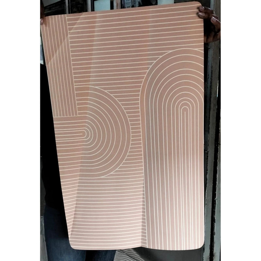 Large Geometric Pattern Door/Bath Mat – 50x80cm Anti-Slip with Rubber Bottom Bath Mats Bath Mats & Rugs