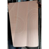 Large Geometric Pattern Door/Bath Mat – 50x80cm Anti-Slip with Rubber Bottom