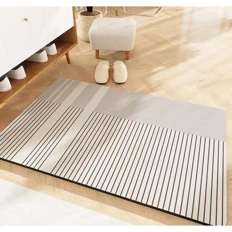 Large Geometric Pattern Door/Bath Mat – 50x80cm Anti-Slip with Rubber Bottom