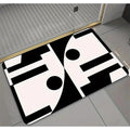 Large Geometric Pattern Door/Bath Mat – 50x80cm Anti-Slip with Rubber Bottom Bath Mats Bath Mats & Rugs