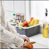 Large Size Storage Baskets, Woven Plastic Storage Baskets, Large Knit Organizer Bins, Breathable Storage Baskets Storage Containers Organizers