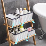 Large Size Storage Baskets, Woven Plastic Storage Baskets, Large Knit Organizer Bins, Breathable Storage Baskets Storage Containers Organizers