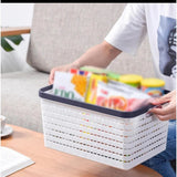 Large Size Storage Baskets, Woven Plastic Storage Baskets, Large Knit Organizer Bins, Breathable Storage Baskets Storage Containers Organizers