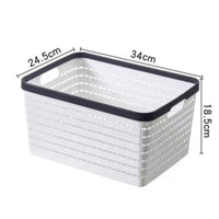 Large Size Storage Baskets, Woven Plastic Storage Baskets, Large Knit Organizer Bins, Breathable Storage Baskets Storage Containers Organizers