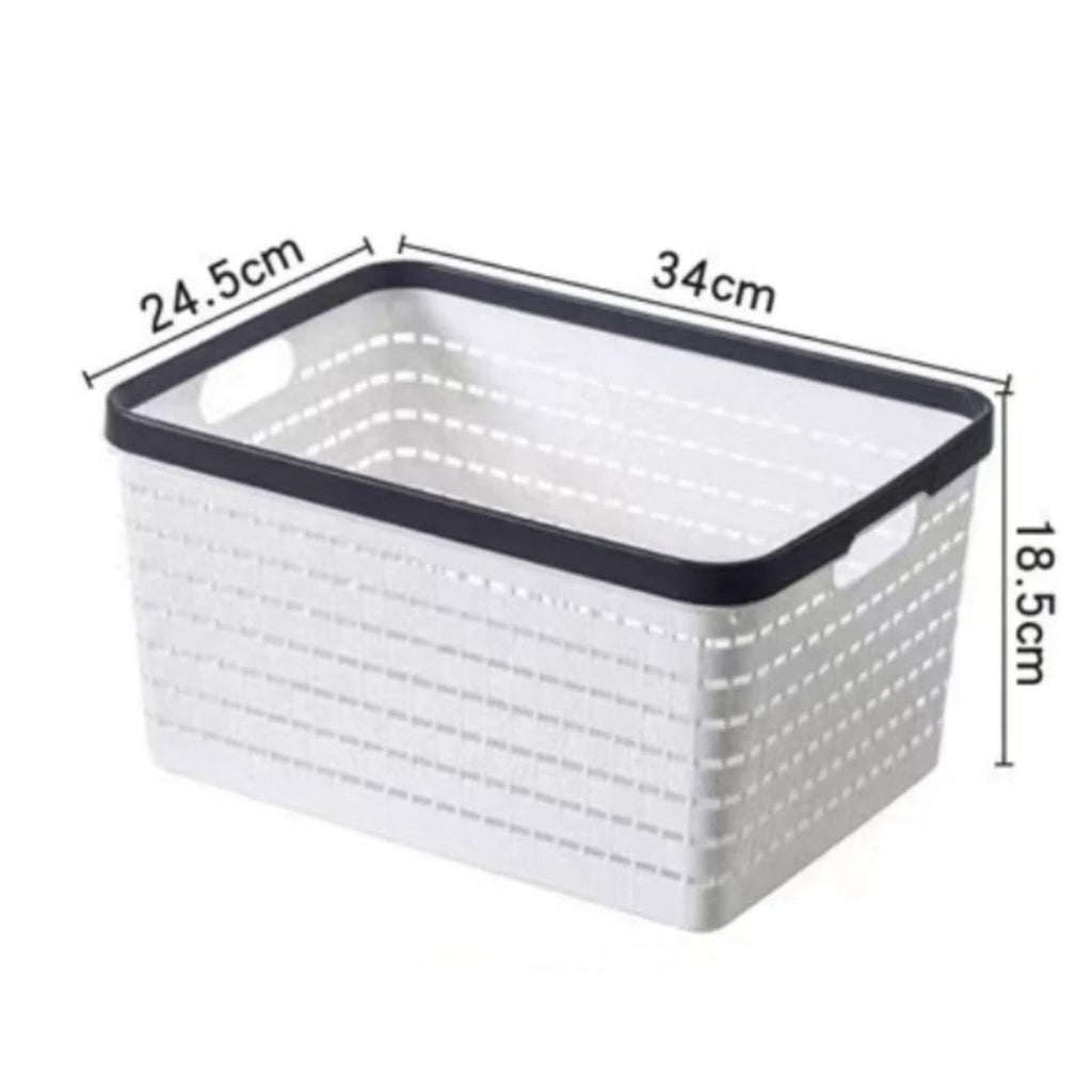 Large Size Storage Baskets, Woven Plastic Storage Baskets, Large Knit Organizer Bins, Breathable Storage Baskets Storage Containers Organizers