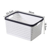 Large Size Storage Baskets, Woven Plastic Storage Baskets, Large Knit Organizer Bins, Breathable Storage Baskets Storage Containers Organizers