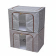 Largest Capacity Zipper Foldable Storage Box with Visible Window – 60 × 40 × 42 cm Bedroom Storage Household Storage Bags