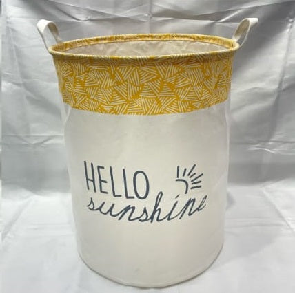 Laundry Round MultiPurpose Basket with Flowers Sturdy & Durable 40x50cm Ideal for Toys & Laundry