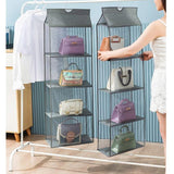 Layered Bag Organizer for Wardrobe Dust Proof Storage for Handbag & Tote Bags