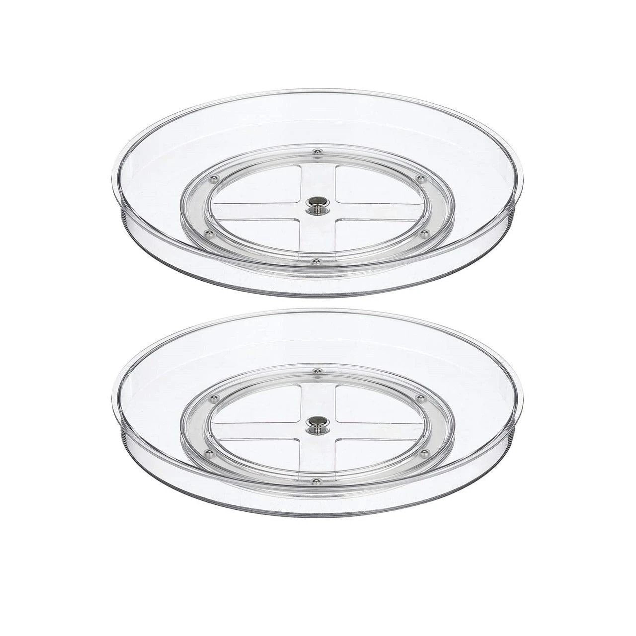 Lazy Susan 360° Rotating Bathroom Organizer Durable ABS Material, 36x25x26cm, Space Saving Storage Solution Black November Freestanding Caddies