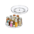 Lazy Susan 360° Rotating Bathroom Organizer Durable ABS Material, 36x25x26cm, Space Saving Storage Solution Black November Freestanding Caddies