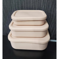 Leak Proof Food Grade Silicone Lunch Box Set 3pcs Lunch box Lunch Box Sets
