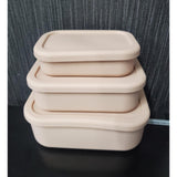 Leak Proof Food Grade Silicone Lunch Box Set 3pcs