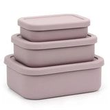 Leak Proof Food Grade Silicone Lunch Box Set 3pcs