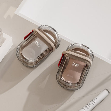 Leak-Proof Sealed Travel Soap Holder with Drain Lid