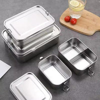 Leakproof Stainless Steel Lunch Box Rectangle Portable Food Container Lunch box Lunch Containers