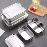 Leakproof Stainless Steel Lunch Box Rectangle Portable Food Container