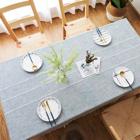 Linen Table Cloth | 55" x 71" | High Quality Linen for Elegant Dining | Durable & Easy to Clean