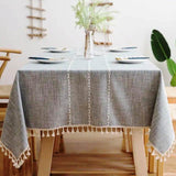 Linen Table Cloth | 55" x 71" | High Quality Linen for Elegant Dining | Durable & Easy to Clean