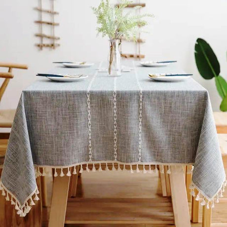 Linen Table Cloth | 55" x 71" | High Quality Linen for Elegant Dining | Durable & Easy to Clean
